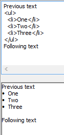 Old HTML object list